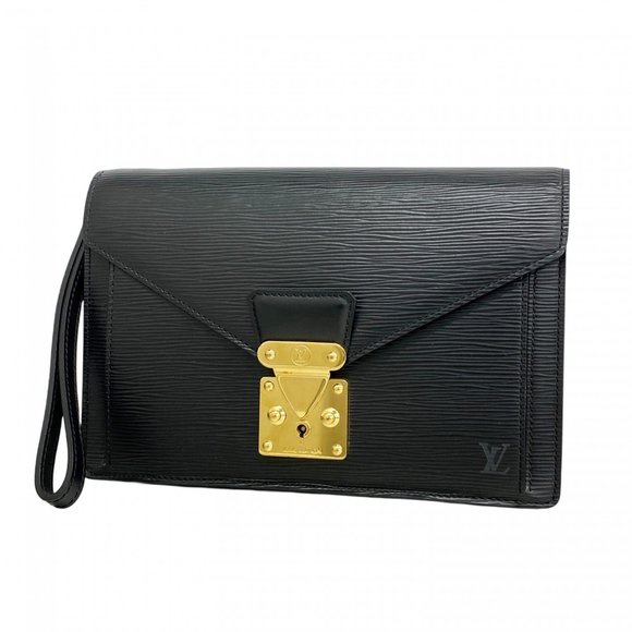 Louis Vuitton Epi Leather Pochette Serie Dragonne Clutch Bag M52762 Noir Men's - Picture 1 of 10